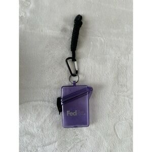 FedEx Witz See It Safe Waterproof ID/Badge Holder Case Purple
